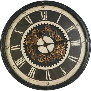 Часы настенные Atmosphera Charly круглые пластик цвет черно-коричневый бесшумные ø76 см