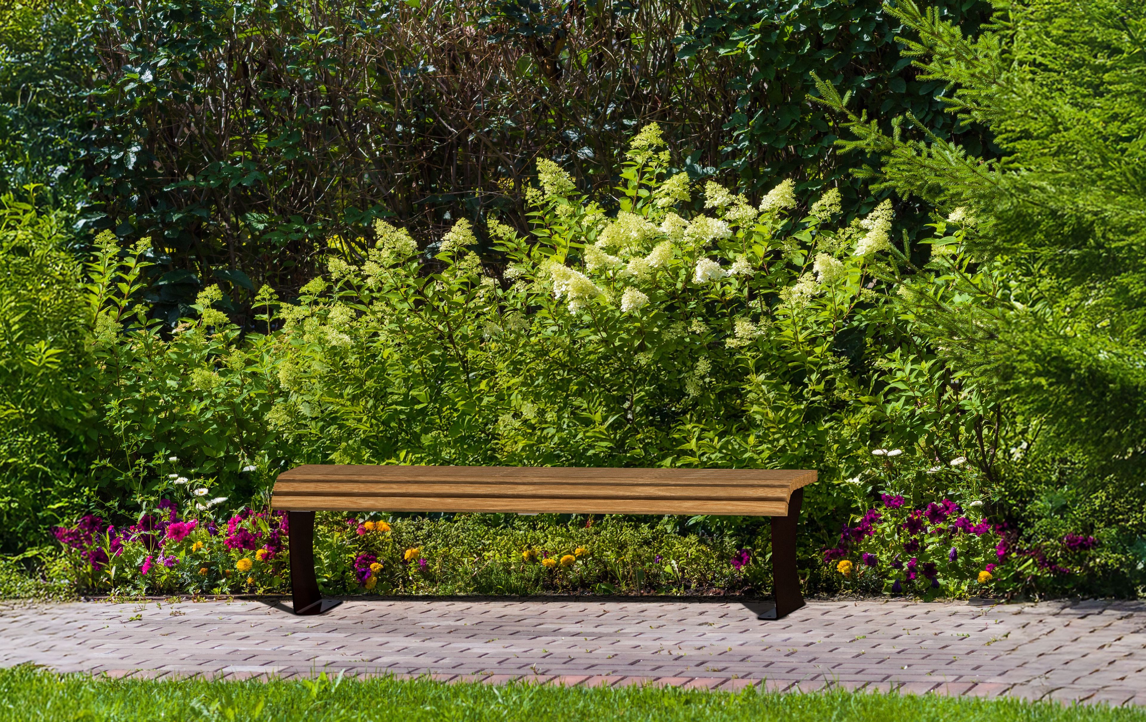 Деревянная скамья без спинки Studio Città SHARK ARCH-00034949 - Вид №2