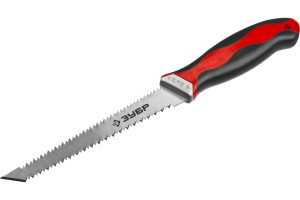 16462855 Выкружная мини-ножовка для гипсокартона 150 мм, гипрок, с двухсторонним лезвием 15178_z02 ЗУБР