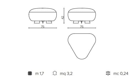 Мягкий треугольный пуф True Design код ARCH-00042985 - Вид №16