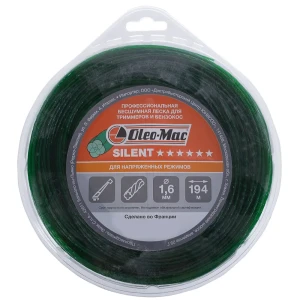 Леска для триммера Oleo-Mac ø1.6 мм 194 м витая