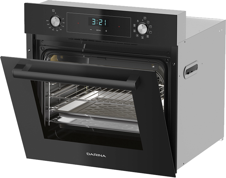 9903330 Электрический духовой шкаф Darina 0V5 BDE112 708 B1 черный STDN-0026563 - Вид №2