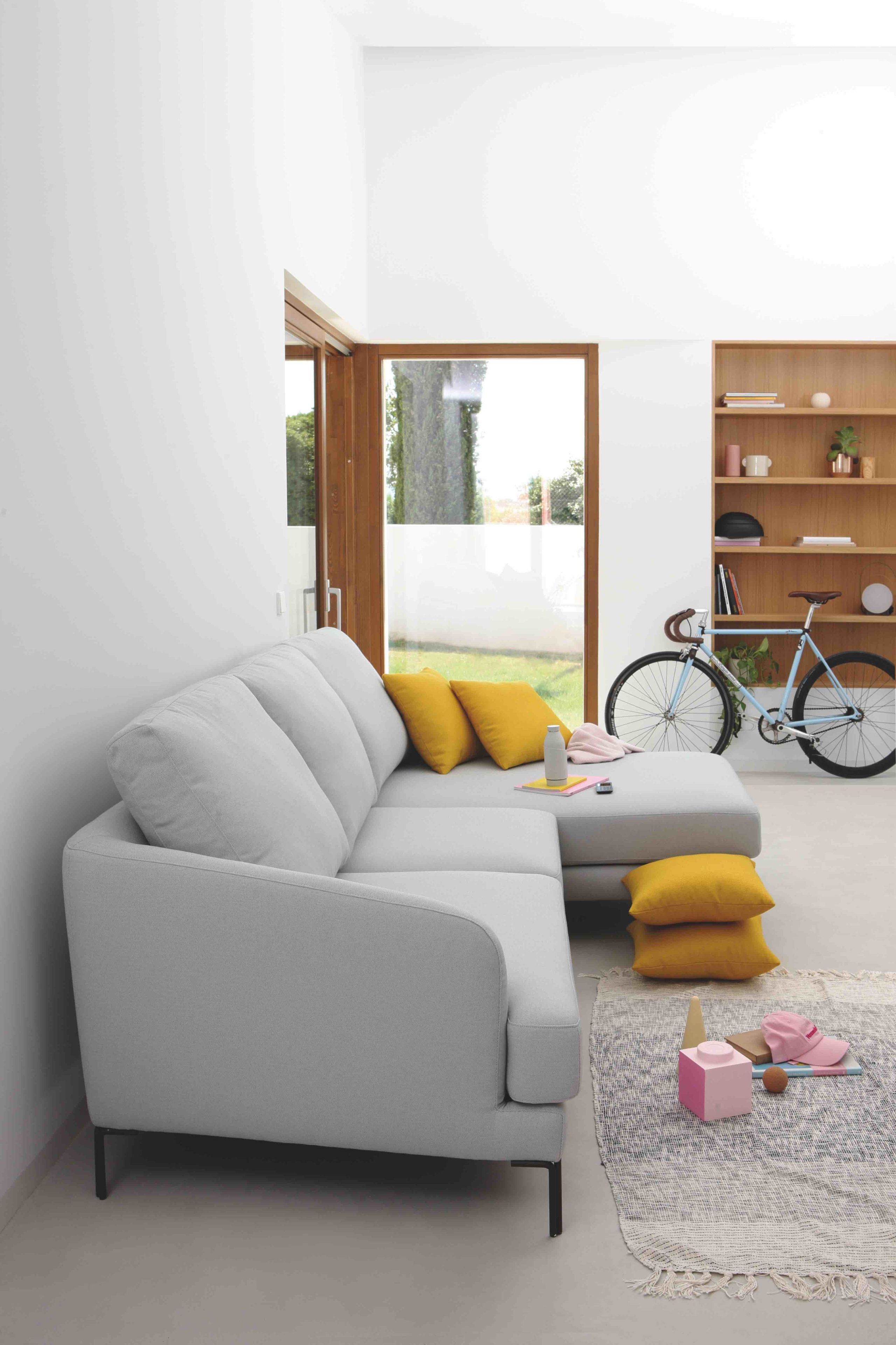 3-местный тканевый диван с полуостровом Lebom ARCH-00002715 - Вид №1