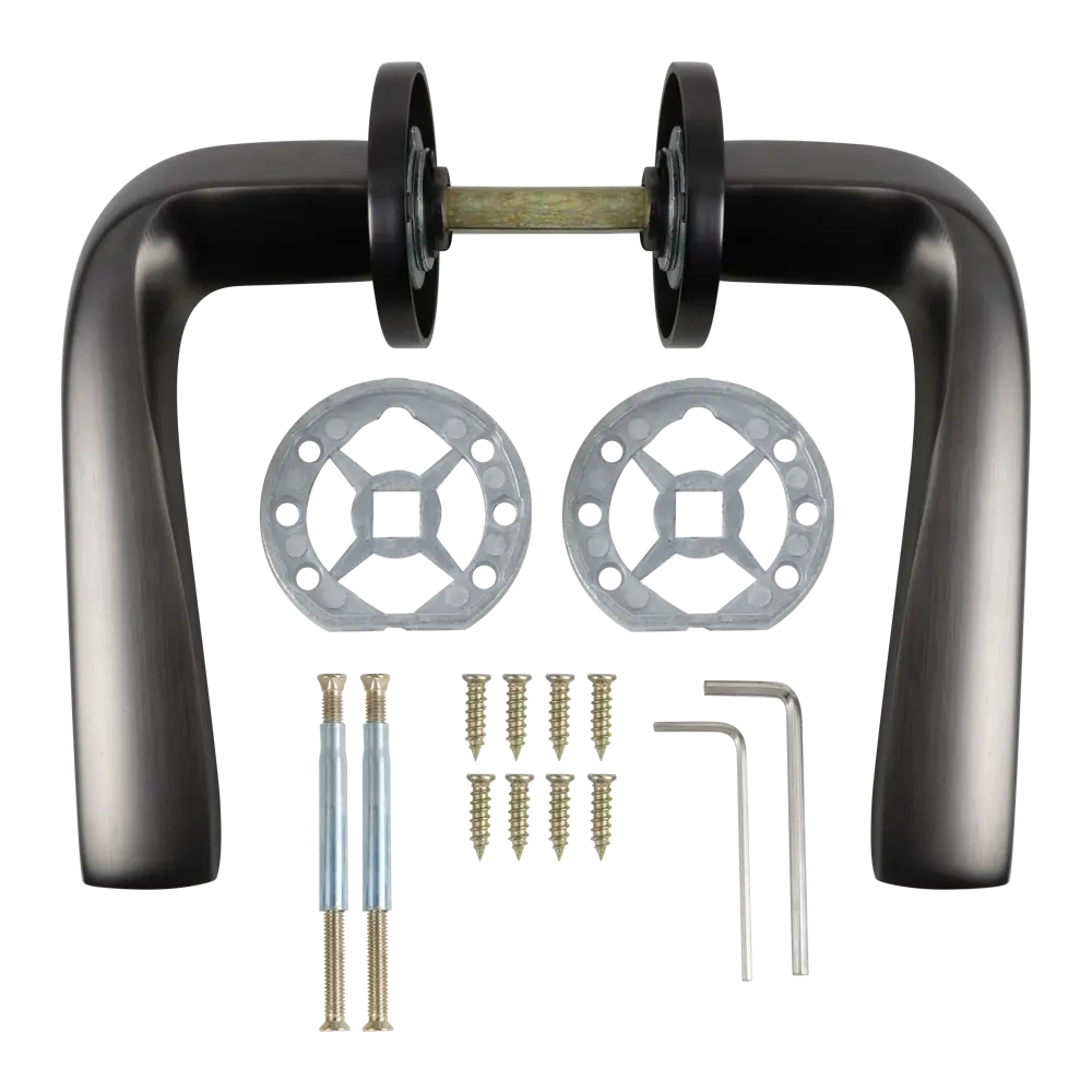 Дверные ручки Edson EDS-85B-R2 графит для межкомнатных дверей 85169292 STLM-0059360 - Вид №1