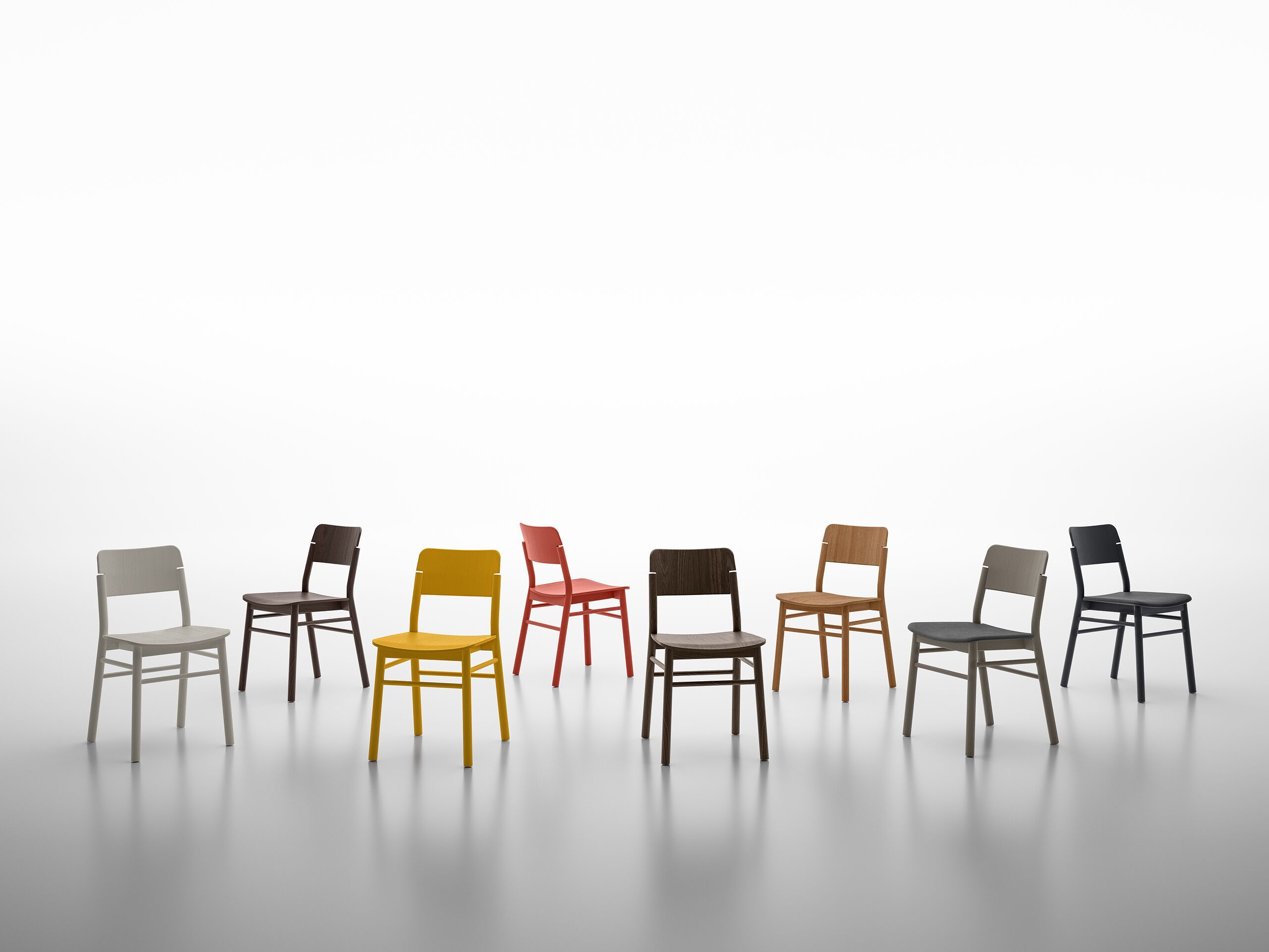 Деревянный стул с мягким сиденьем SIPA ARCH-00082050 - Вид №4