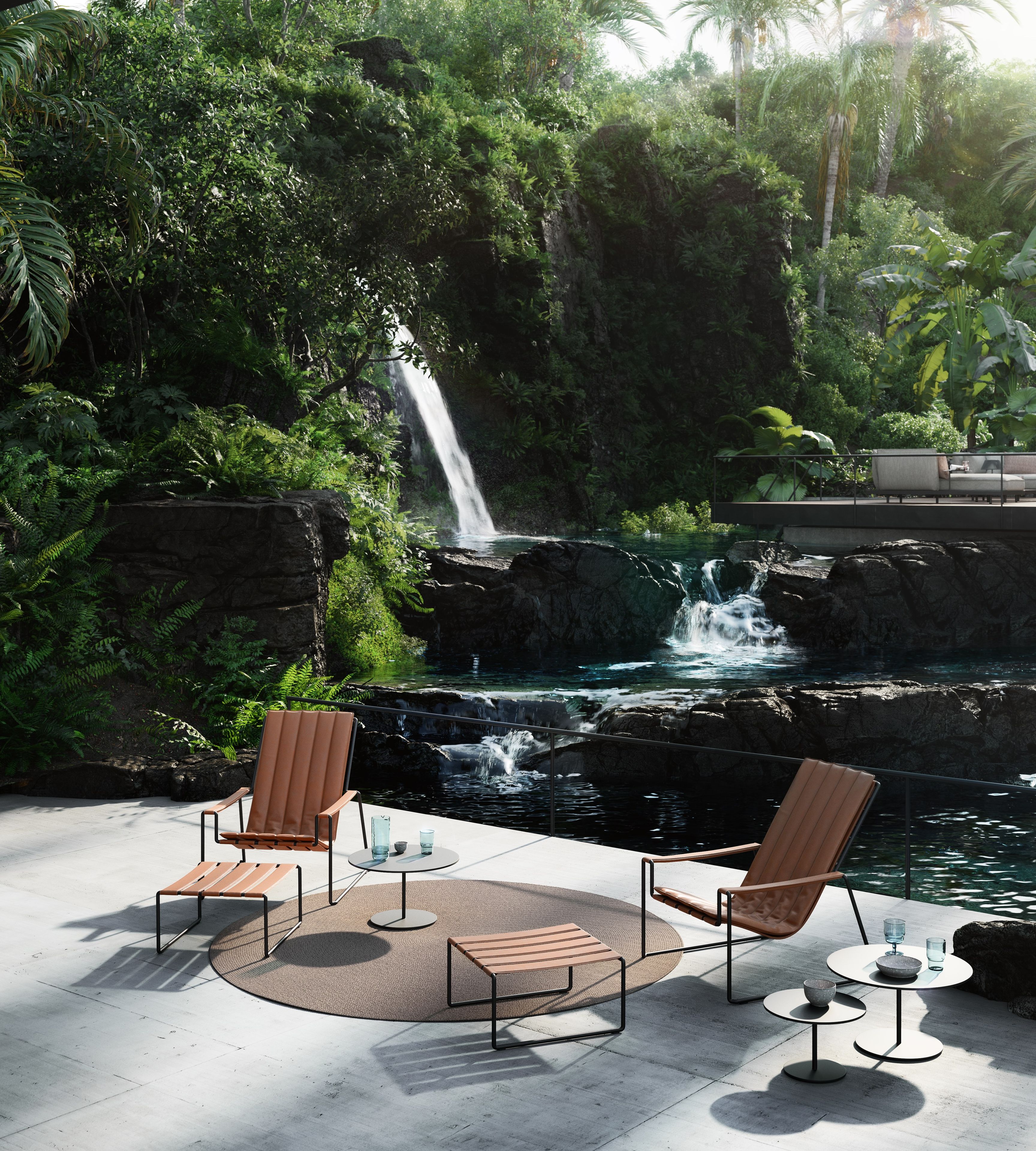 Круглый керамический садовый журнальный столик Royal Botania ARCH-00140853 - Вид №8