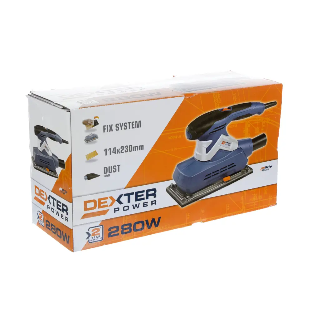 Вибрационная шлифовальная машина Dexter, 280 Вт, 280 мм DEXTER POWER STLM-2070357 - Вид №4