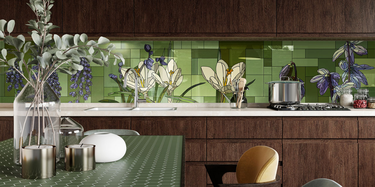 Стеновые панели - Витраж Спринг LIGRON LIST109 2245 - Вид №3