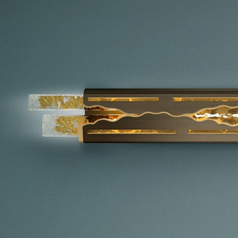 Настенный светильник / потолочный светильник из стали и стекла Patrizia Volpato Flow ARCH-00140745 - Вид №4