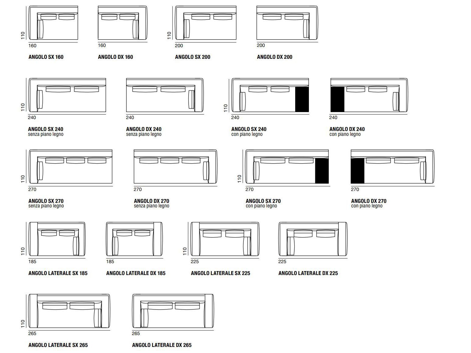 Модульный тканевый диван Verzelloni MARTIN ARCH-00047107 - Вид №25