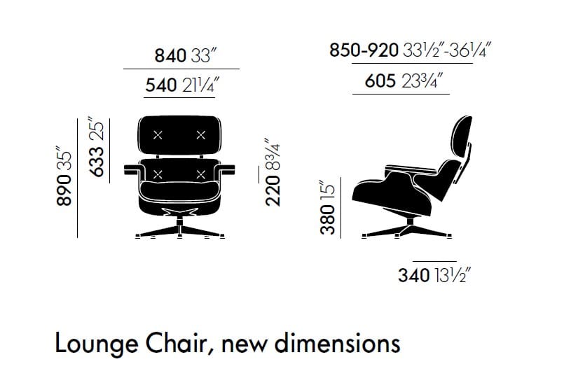 Кожаное вращающееся кресло с подлокотниками VITRA Eames Lounge Chair ARCH-00109556 - Вид №18
