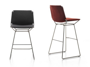 Тканевый съемный табурет с подставкой для ног