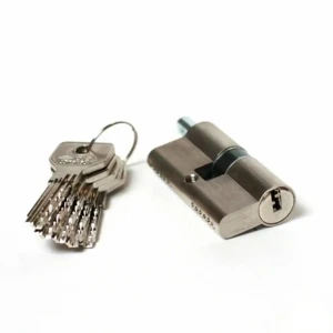 Цилиндр Cisa Asix, 35x35 мм, ключ-вертушка хром, 5 ключей