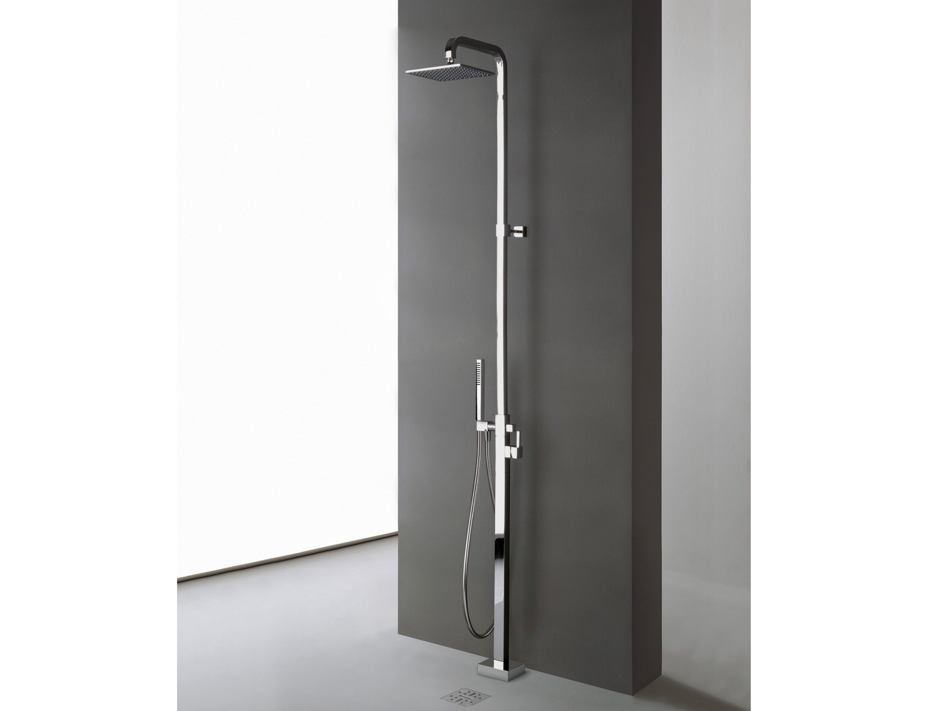 Латунная напольная душевая колонна с душем Rubinetterie Treemme X-Change_Mono ARCH-00147835 - Вид №1