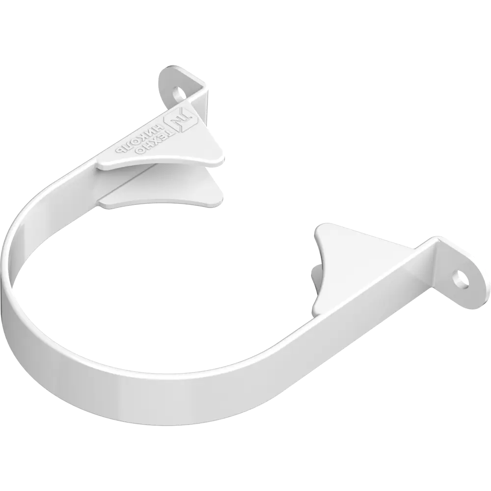 Хомут для водосточной трубы Технониколь Оптима 120x80 мм белый STLM-2044983