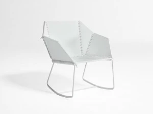 GANDIABLASCO Садовое пластиковое кресло-качалка с подлокотниками Textile