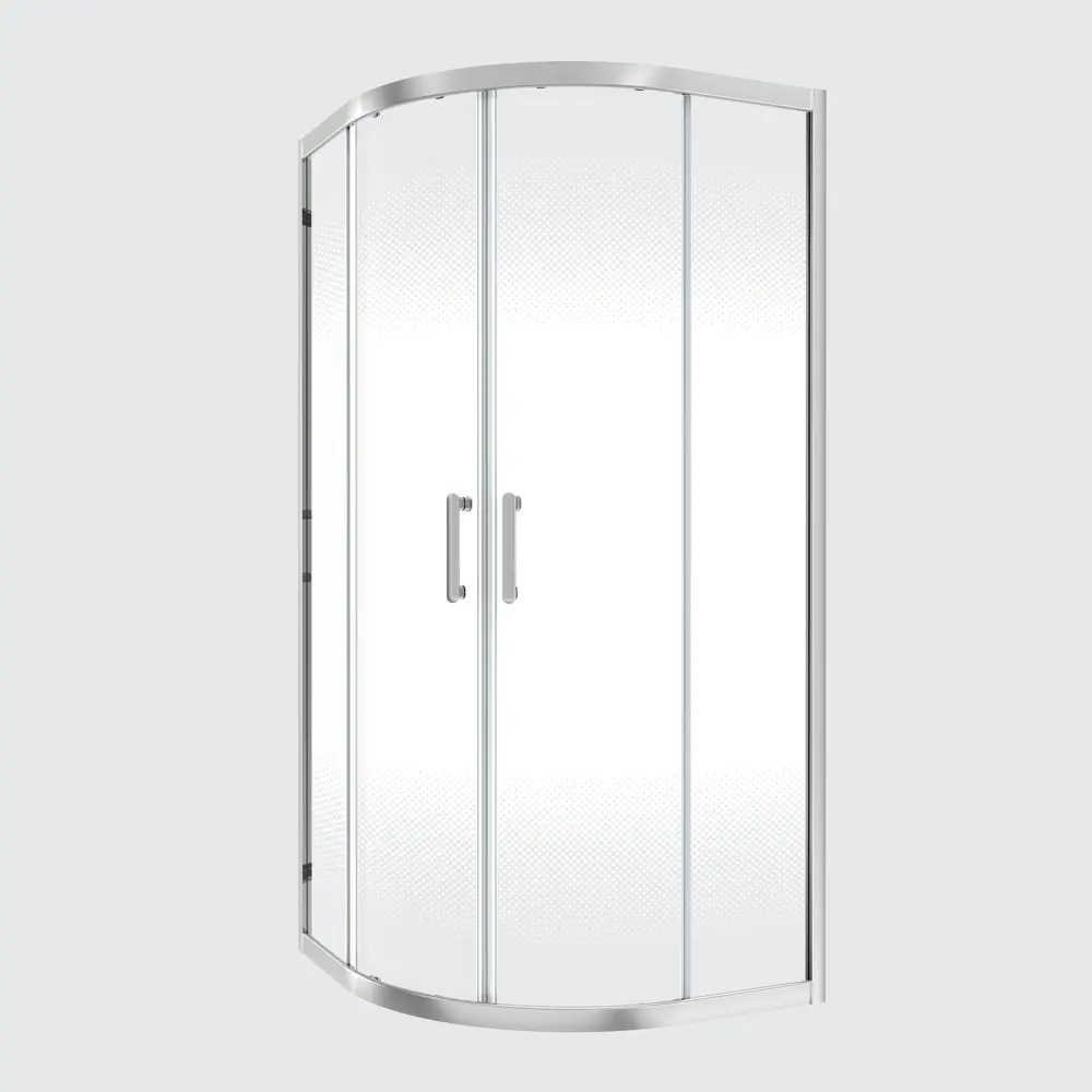 Комплект стекол для душевой ширмы Sensea Easy 1/4 круга 90x90 см с шелкографией, цвет профиля на выбор 88103647 STLM-2106768 - Вид №3
