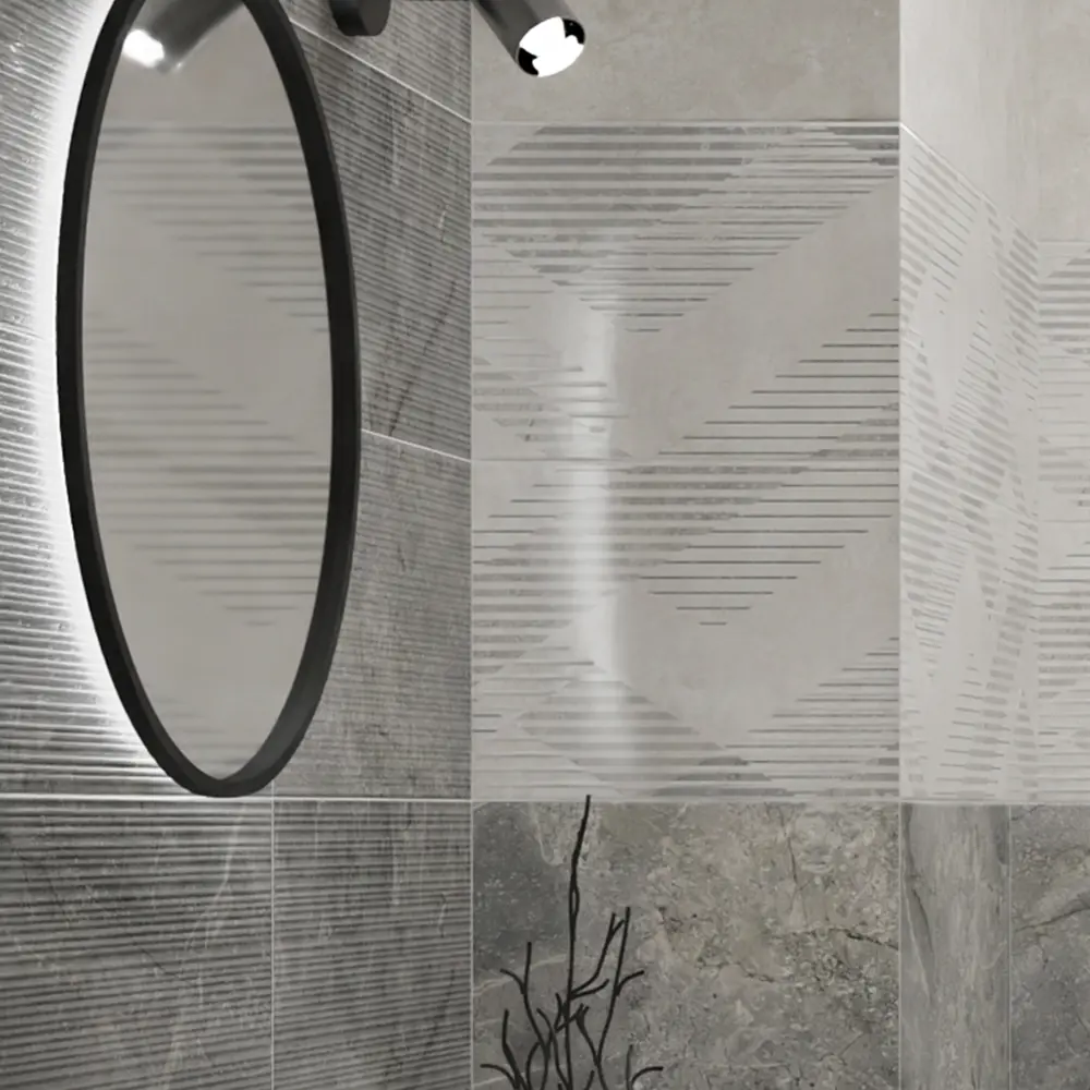 Настенная плитка Azori Torrente Strut с текстурой камня для ванной комнаты 89402245 STLM-1578458