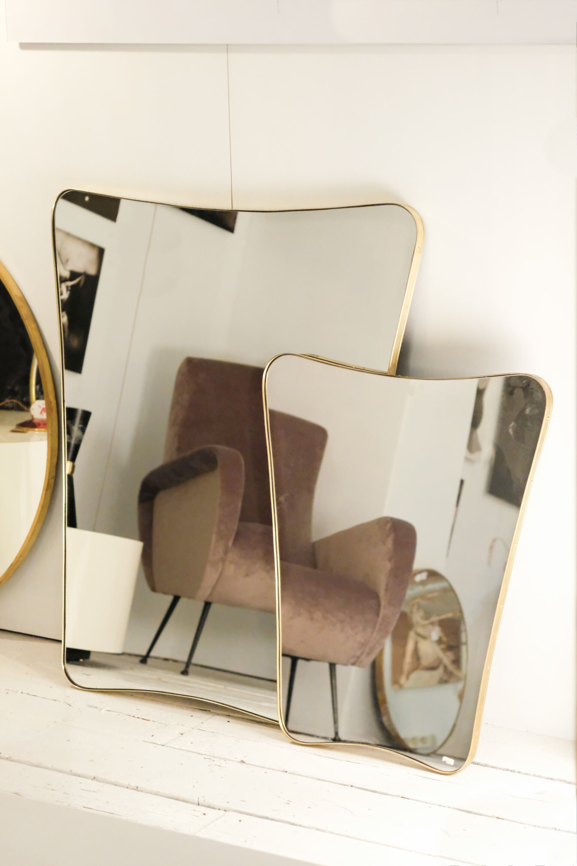 Зеркало с латунной рамкой Jover+Valls SWING 2 ARCH-00075313 - Вид №1