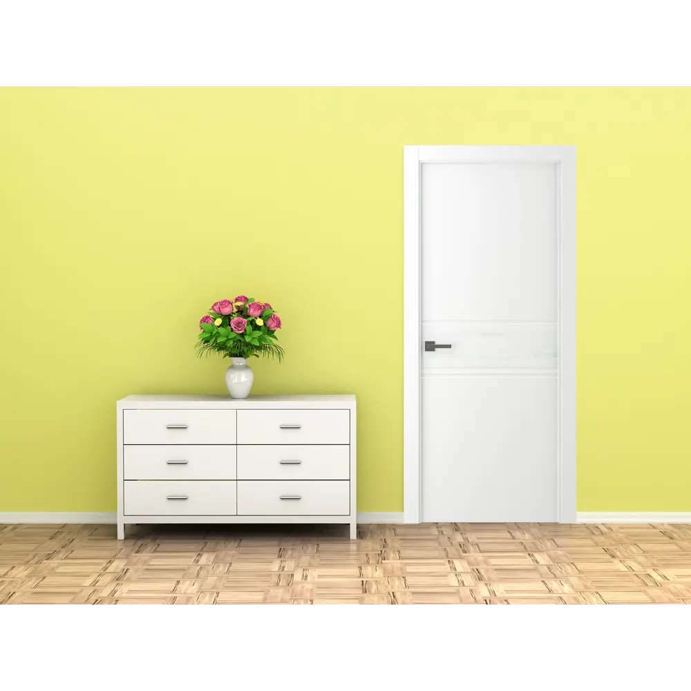 Дверь межкомнатная глухая Твинвуд2 эмаль белый 2100x700 мм BELWOODDOORS STLM-2178093 - Вид №1