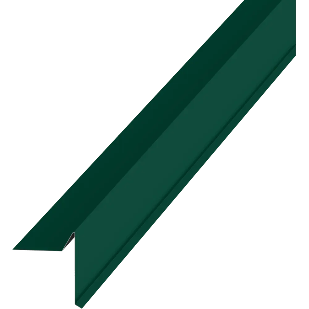 Планка ветровая для гибкой кровли 60x90 мм 2 м 0.4 мм RAL 6005 зелёный Santreyd STLM-2108194