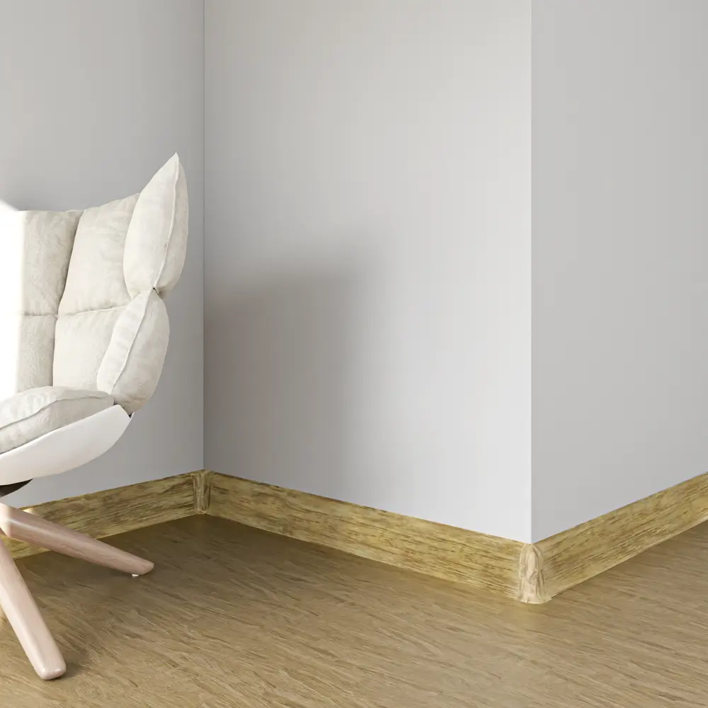 83410221 Плинтус напольный Artens ПВХ Дуб Беленый 5.5 см 2.5 м STLM-0041055  - Вид №4