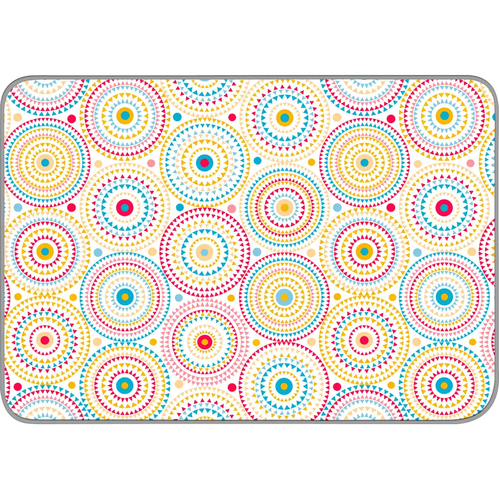 Скатерть с бейкой «Круги» прямоугольная 160х135 см разноцветная Santreyd Мажор STLM-2006969 - Вид №1