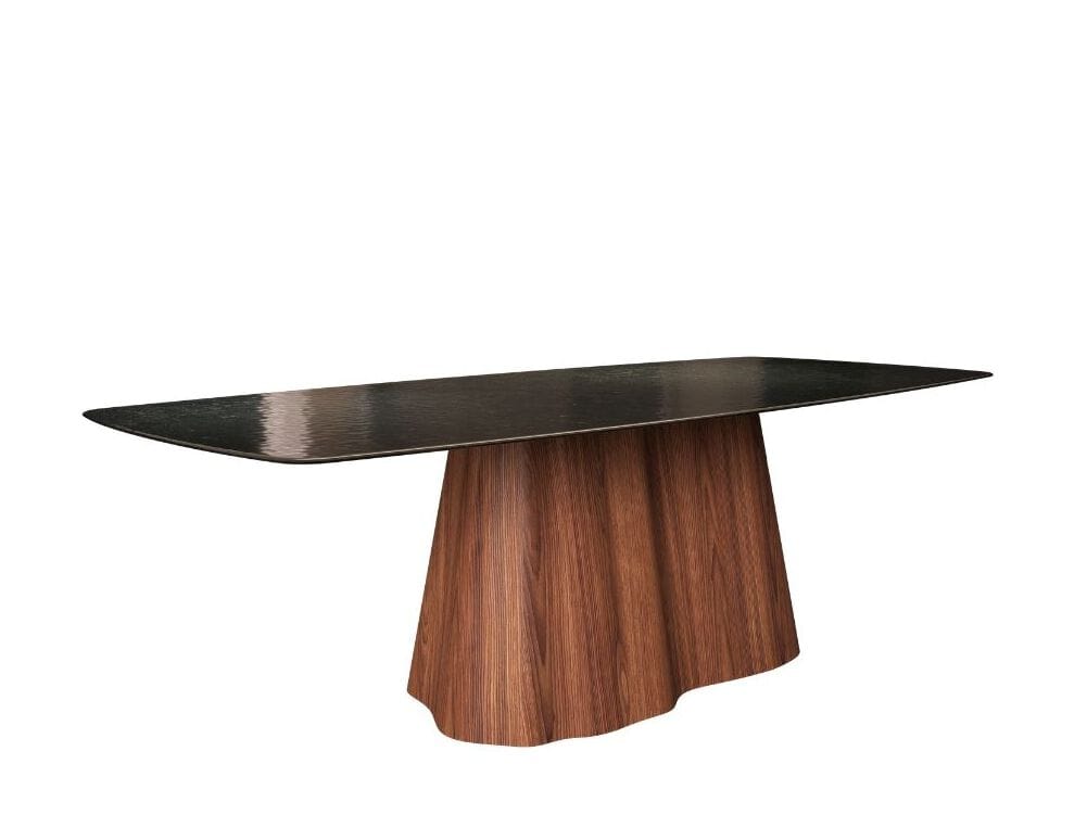 Прямоугольный обеденный стол из дерева и стекла NORD ARIN Мэрилин ARCH-00034807