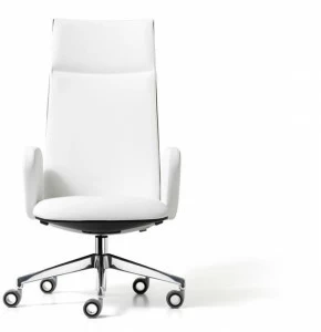 Diemme Поворотное кресло руководителя из ткани с высокой спинкой Velvet