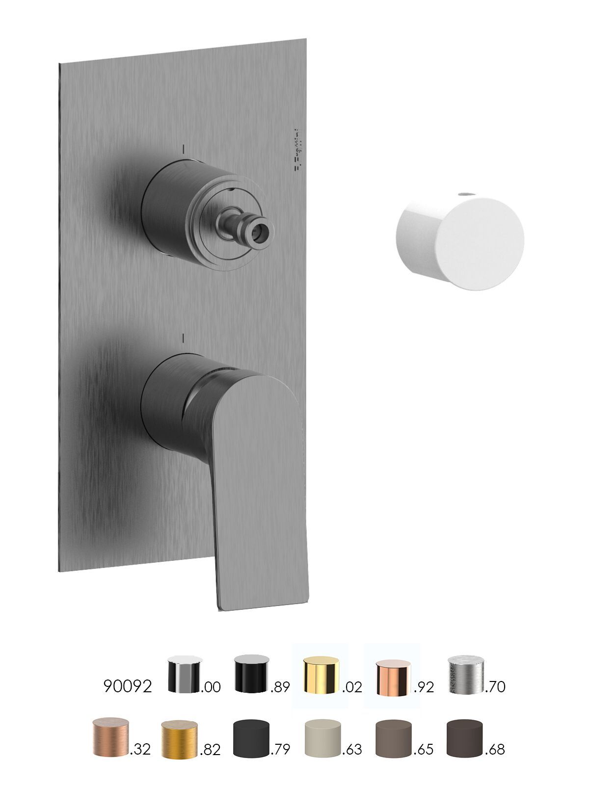 Однорычажный встраиваемый смеситель для душа с переключателем Rubinetterie Frattini Нарцисс ARCH-00057077 - Вид №2