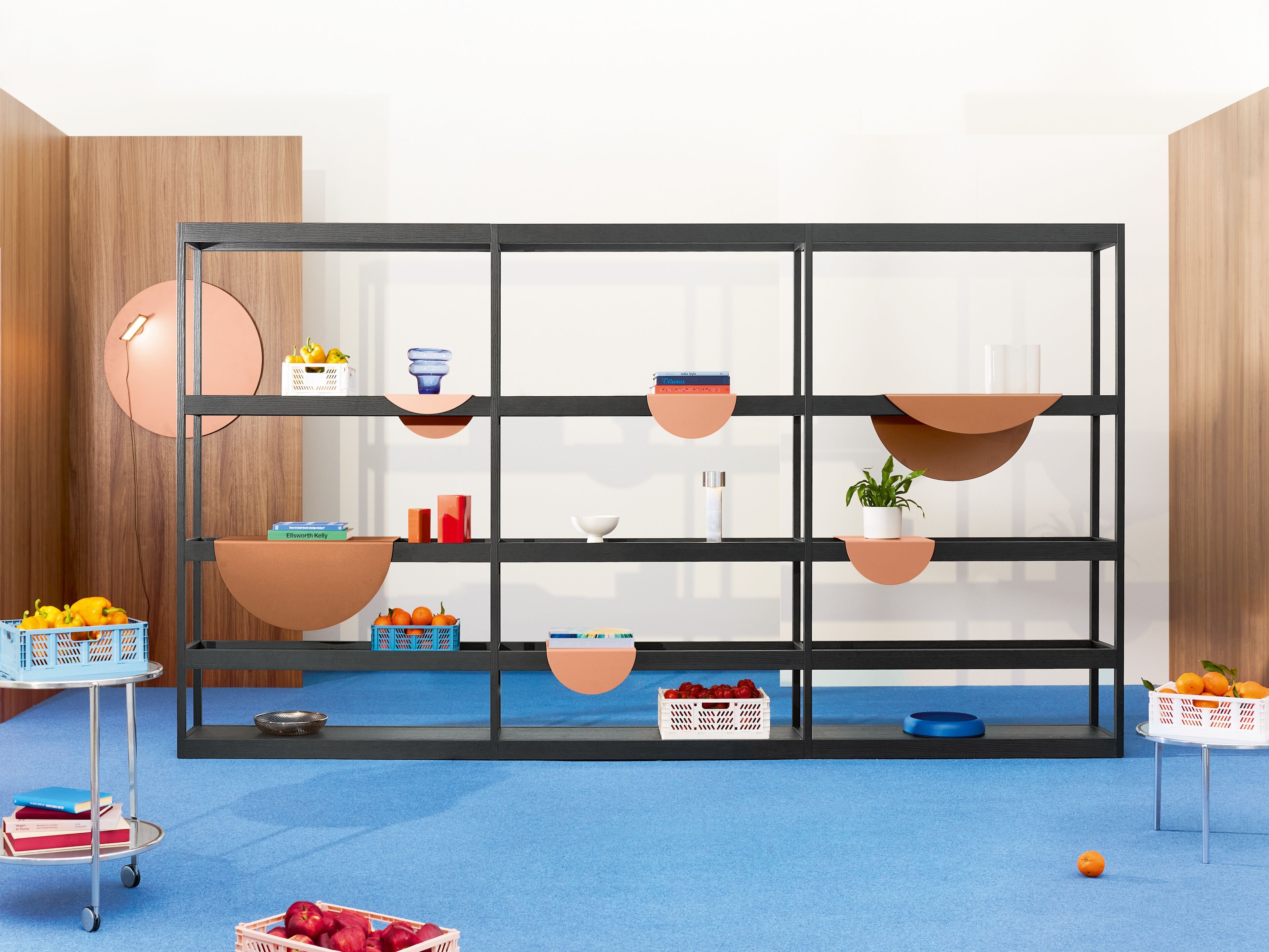 Секционный книжный шкаф из шпона XILIA BUBBLE ARCH-00128471