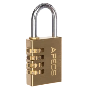 Замок кодовый Apecs PDB-40-38-CODE 30x19 мм латунь/сталь
