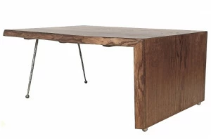 Журнальный столик деревянный с двумя ножками 105 см PUSHA PUSHA 062916 Коричневый