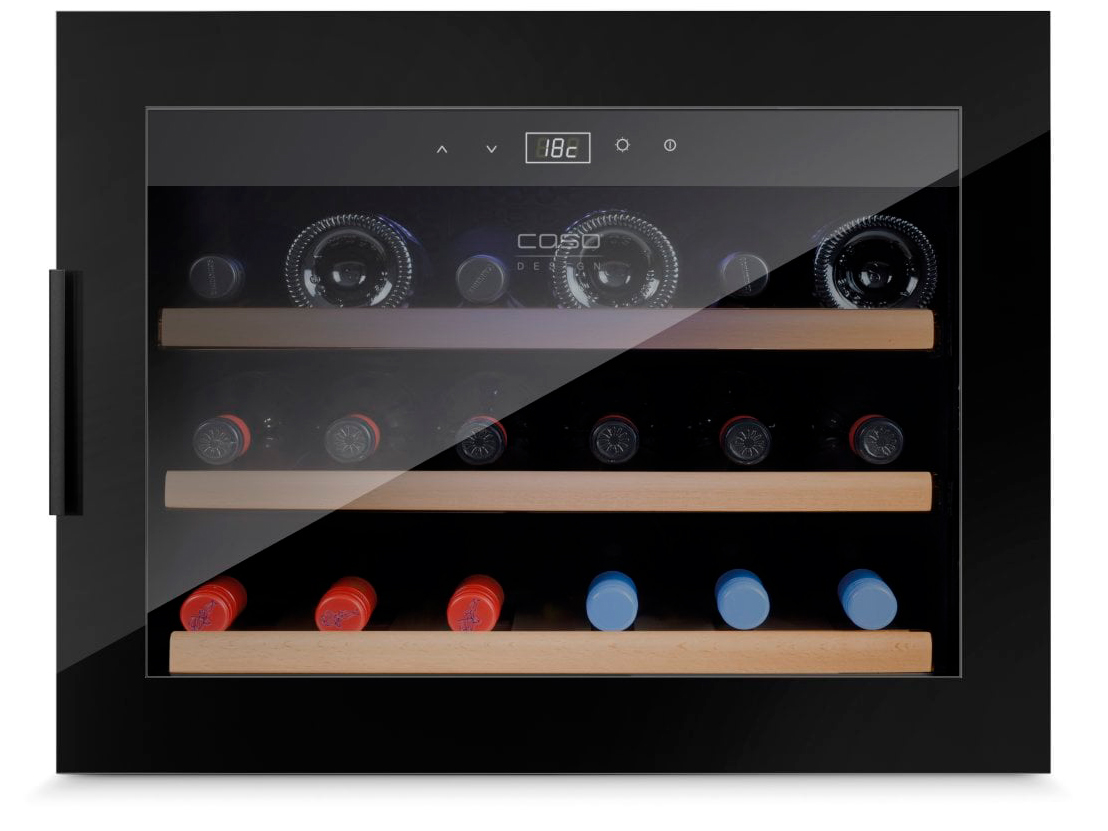 8179564 Встраиваемый винный шкаф CASO WineSafe 18 EB черный STDN-0141570 - Вид №1