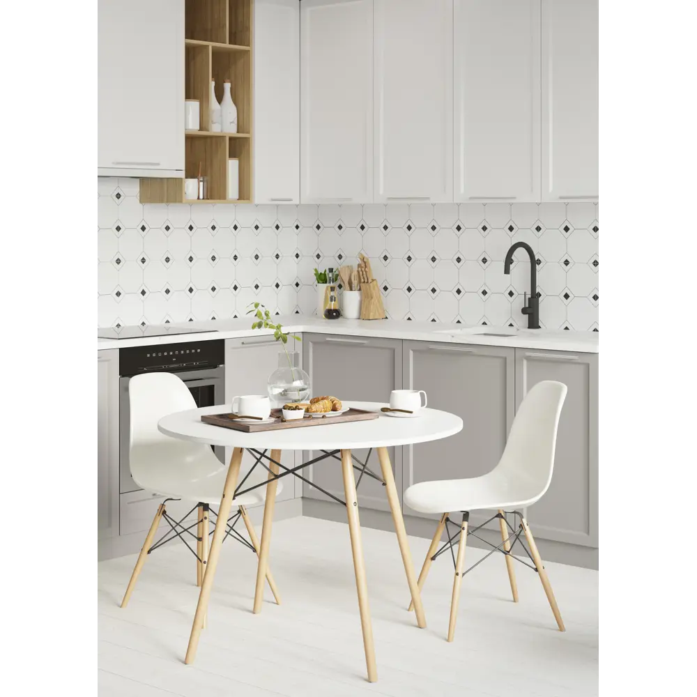 Глазурованный керамогранит Lb Ceramics Клинт Макси 30x30 см 0.9 м² матовый цвет белый STLM-2016609 - Вид №3