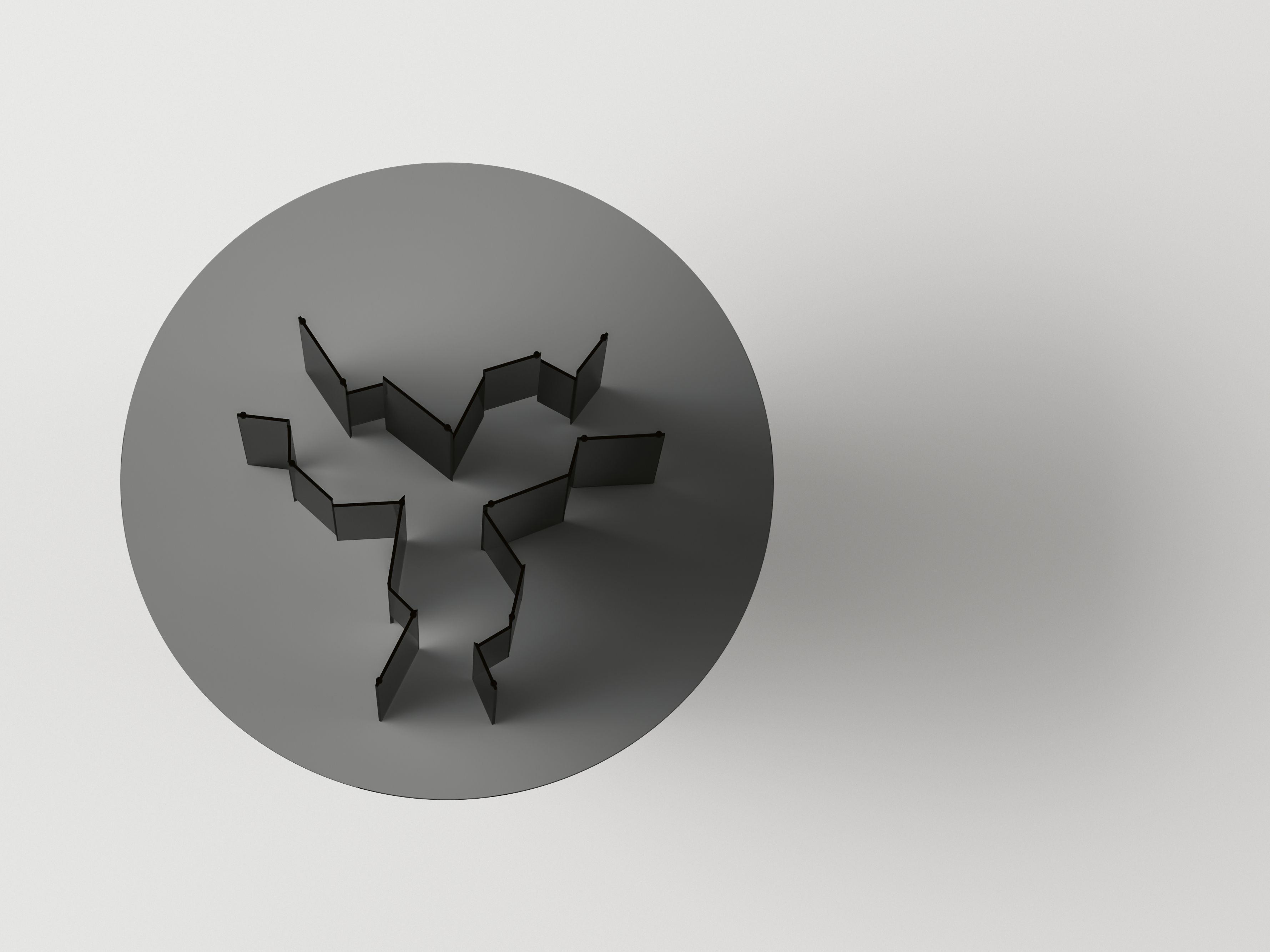 Круглый стол из закаленного стекла Tonelli Design ARCH-00092856 - Вид №1