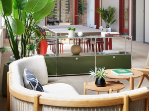 Секционный металлический шкаф с ящиками