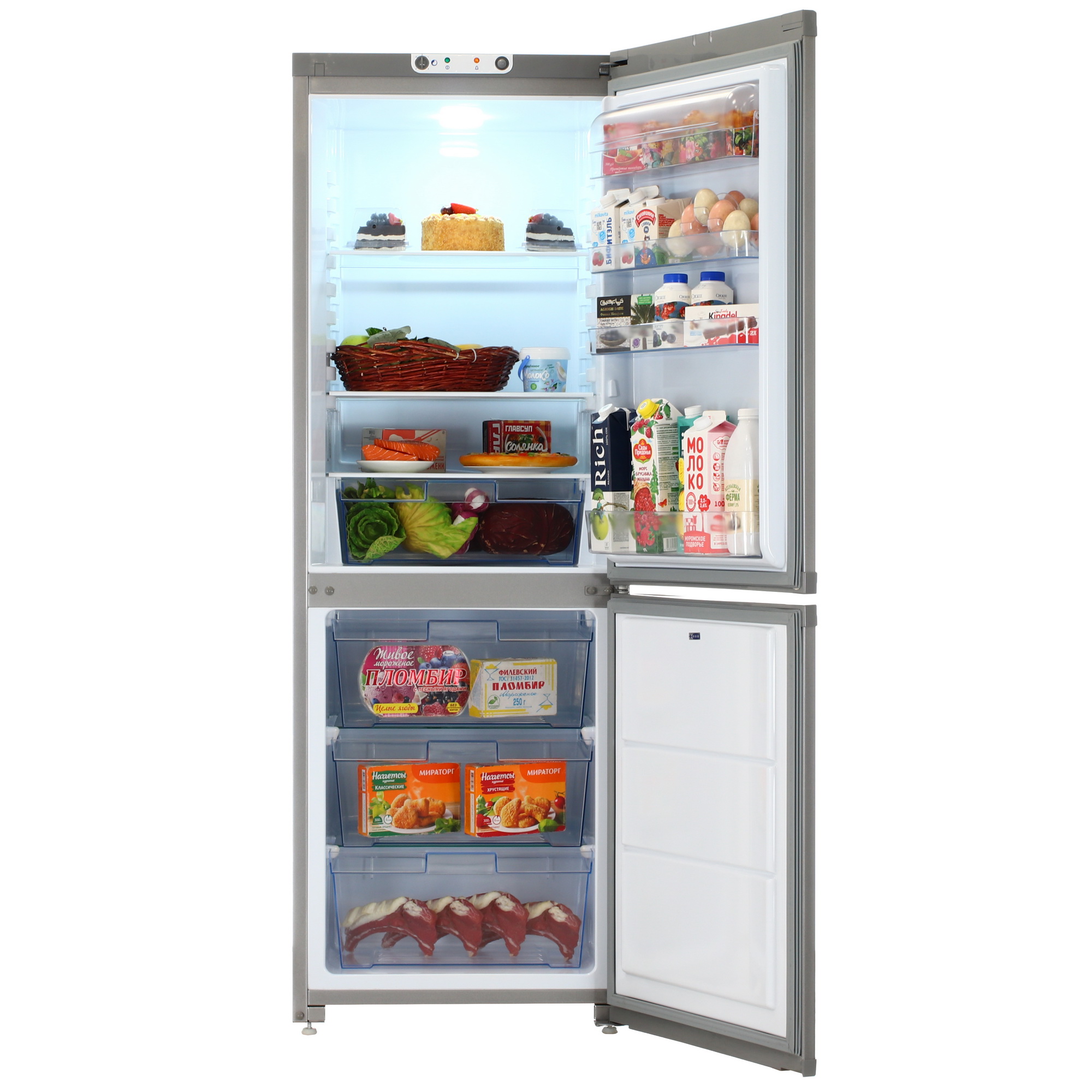 9978171 Холодильник с морозильником   ОРСК 173 MI серебристый STDN-0094797 - Вид №5