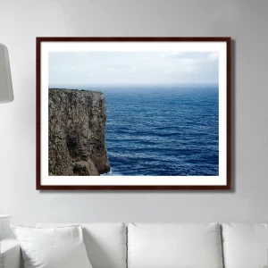 Фотокартина в деревянной раме 130х102 см Cape St. Vincent, Portugal КАРТИНЫ В КВАРТИРУ  264729 Белый;голубой;разноцветный