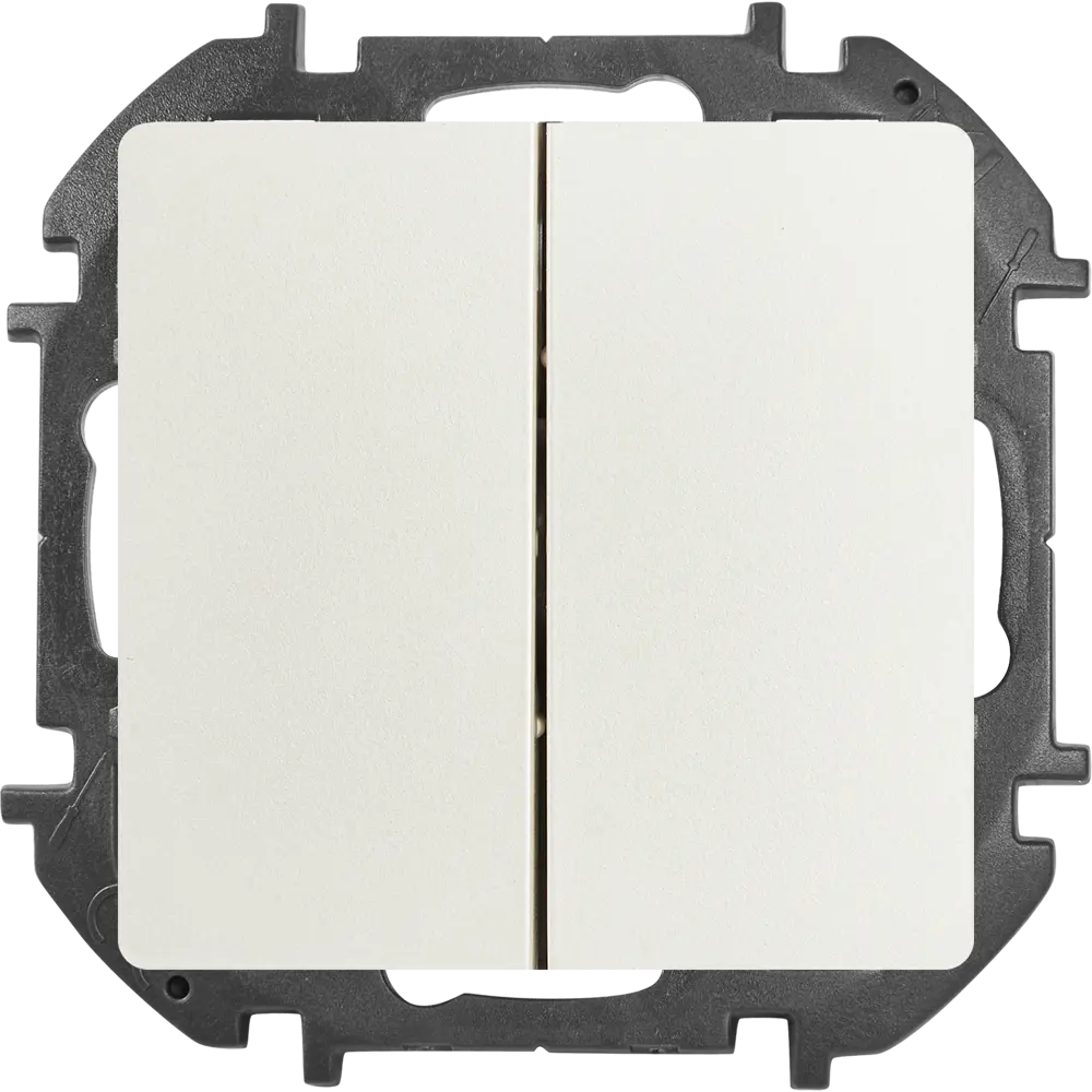 LEXMAN LILIAN — двухклавишный выключатель скрытого монтажа в жемчужном исполнении 86761698 STLM-1105728 - Вид №1