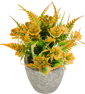 84832661 Искусственное растение декоративно-лиственное 8x8 см оранжевый ПВХ STLM-0055807 Santreyd