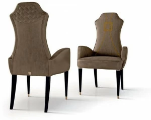 Carpanese Home Бархатный стул с подлокотниками Contemporary 7011