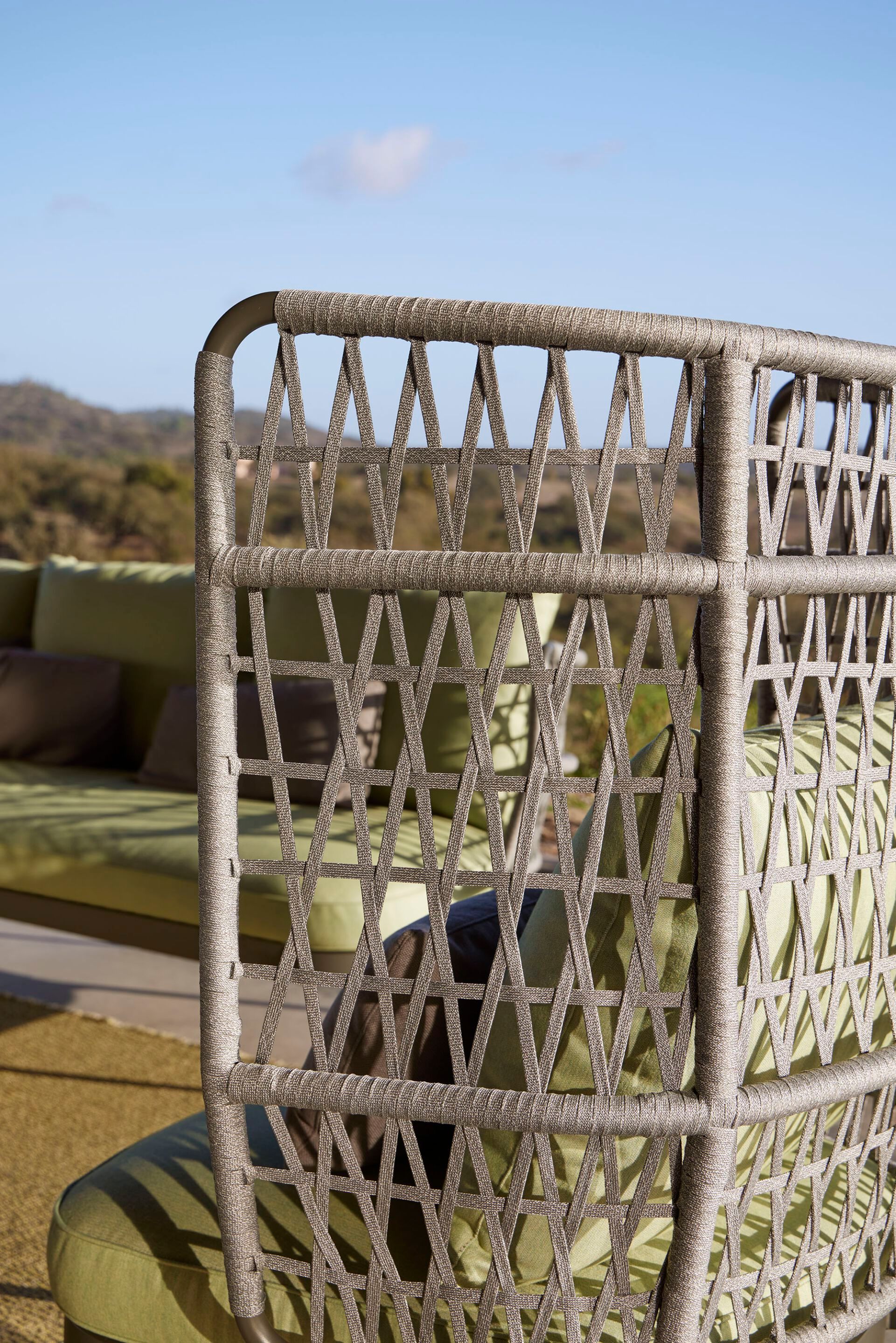 Алюминиевое садовое кресло с порошковым покрытием с высокой спинкой POINT Curio ARCH-00027379 - Вид №5