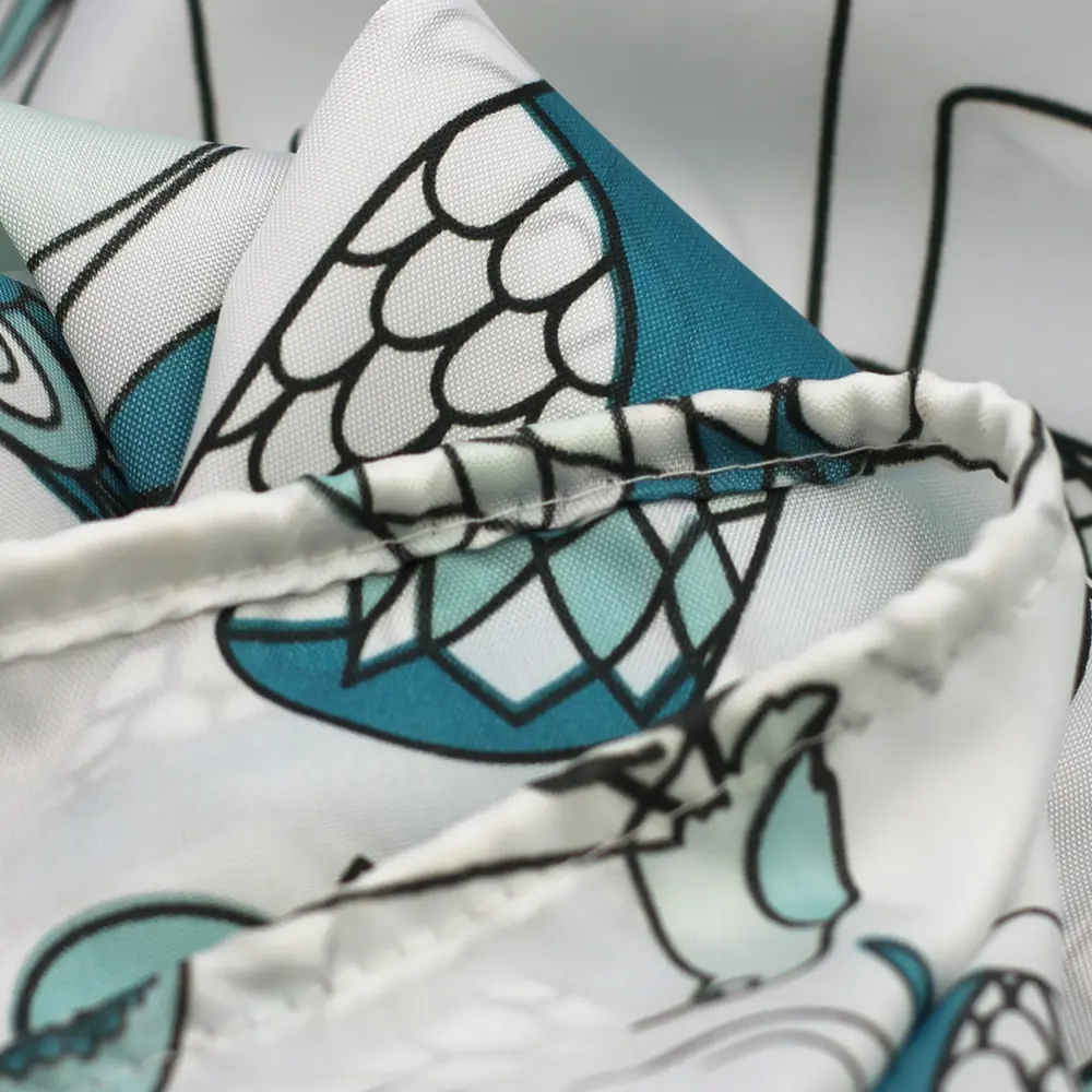 Штора для ванны Bath Plus Owls 180x200 см полиэстер цвет бело-бирюзовый CHARME GREEN STLM-2180260 - Вид №3