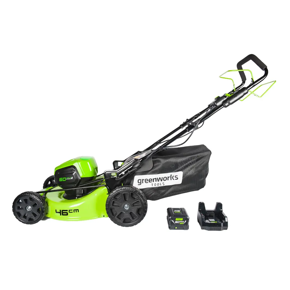 Аккумуляторная газонокосилка Greenworks 60V с системой ECO-Boost 89359902 STLM-0956821 - Вид №1