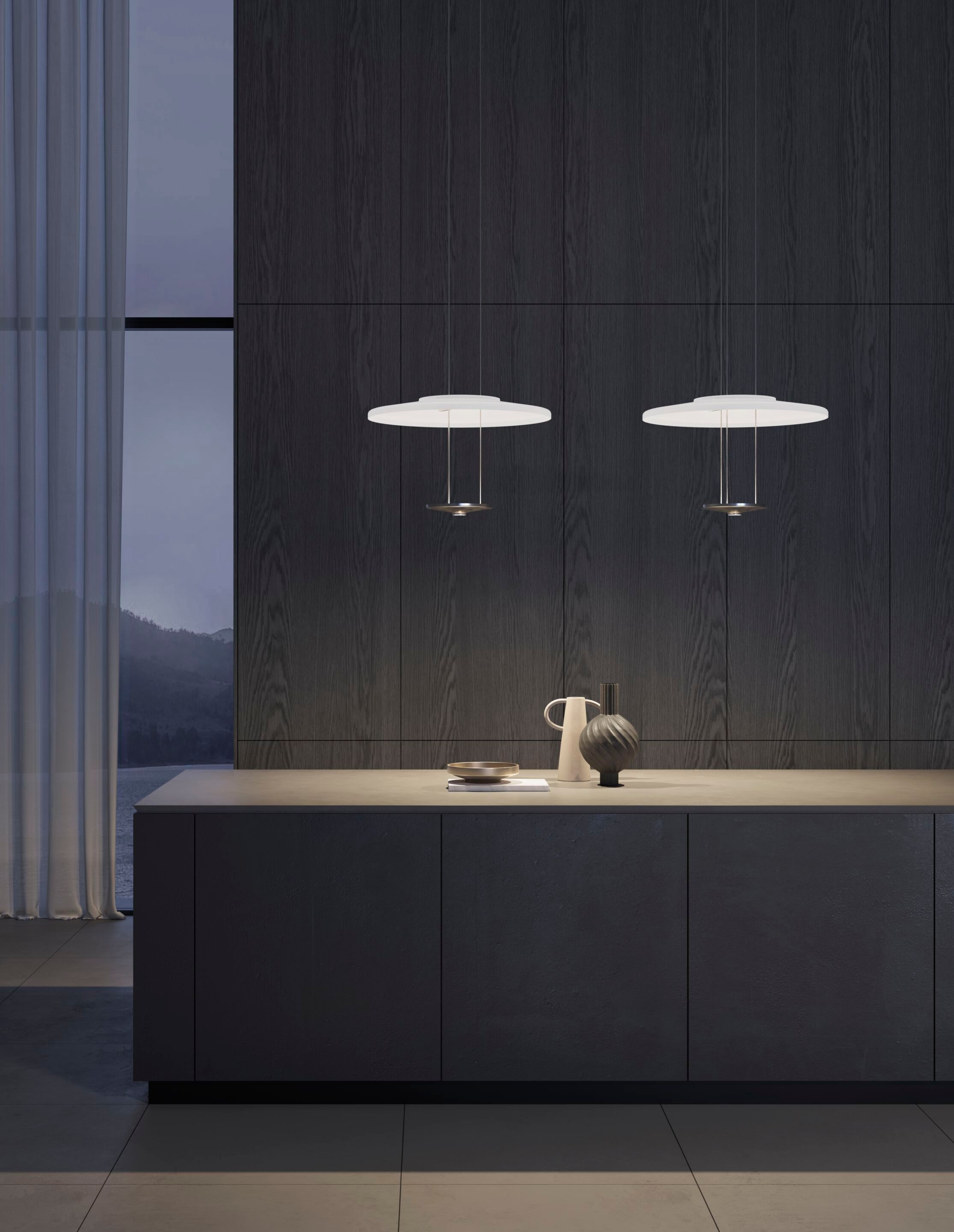 Стеклянный светодиодный подвесной светильник Vetreria Vistosi Dione ARCH-00013690