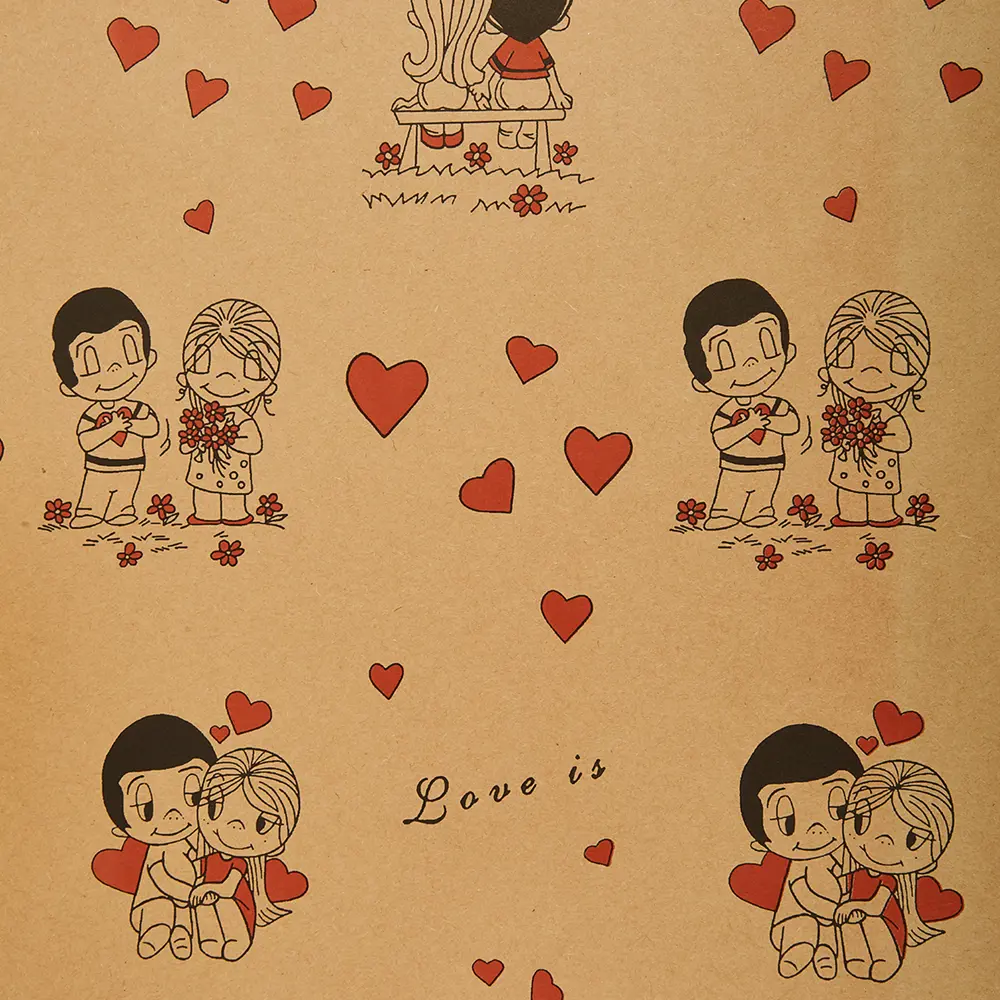Крафт бумага Love is 0.60x2 м 83972672 STLM-2098333 Santreyd  - Вид №1