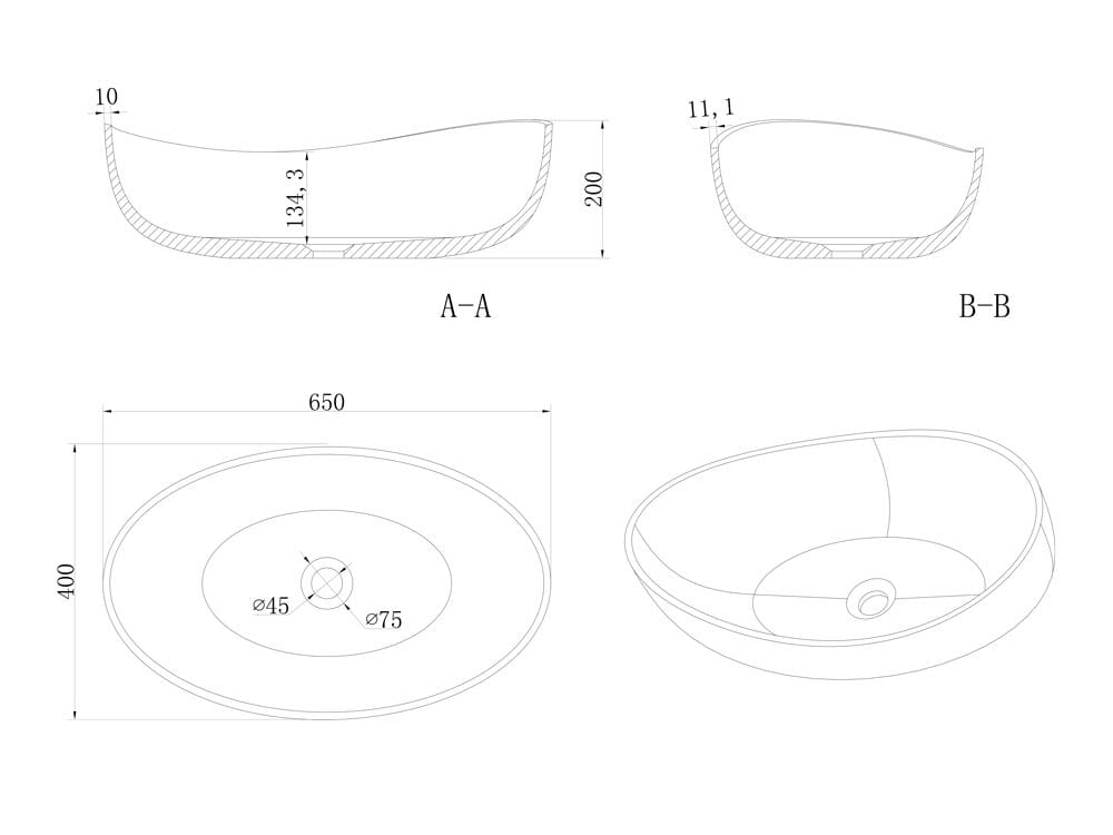 Столешница из минерального камня® RILUXA Ocean ARCH-00007017 - Вид №1