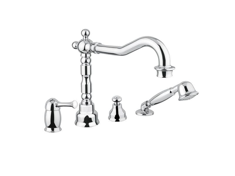Хромированный латунный кран с 4 отверстиями Bugnatese Денвер ARCH-00068014 - Вид №1