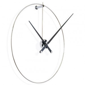 004741 Настенные часы сталь-черный лак Nomon New Anda